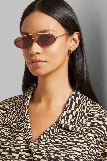 hover state of Duchamp Oval Sunglasses