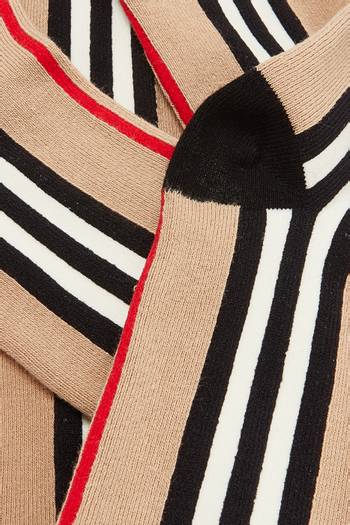hover state of Tights in Icon Stripe Cotton Blend Knit   