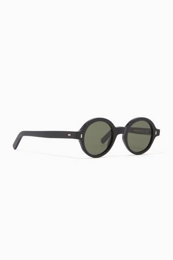 hover state of Reunion Bold Round Sunglasses in Acetate  
