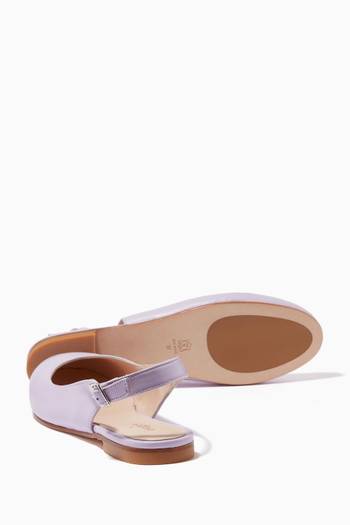 hover state of Isidore Glass Ballerina in Leather     