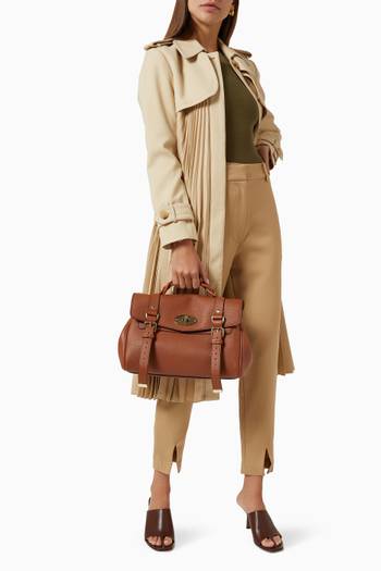 hover state of Alexa Satchel Bag in Heavy Grain Leather   