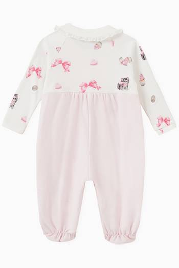 hover state of Sweet Kitten Print Pyjamas in Cotton