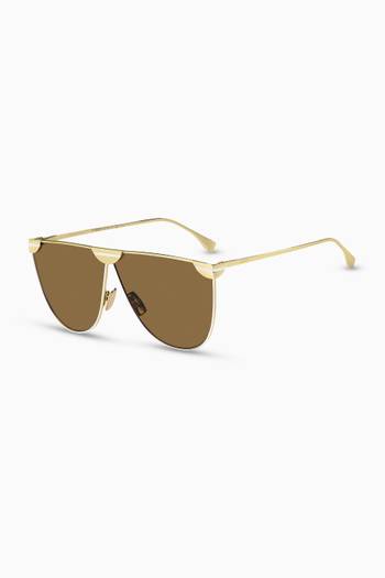hover state of D-Frame Sunglasses in Metal    