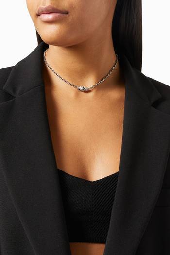 hover state of Lennox Choker in Sterling Silver      