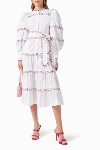 hover state of Bianca Tiered Dress in Cotton 