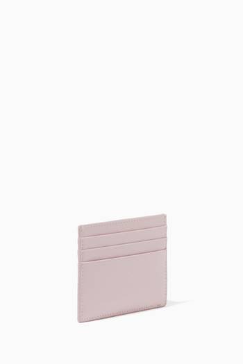 hover state of Logo Card Holder in Saffiano Leather  