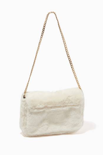hover state of Minnie Mouse Crossbody Bag in Faux Fur 