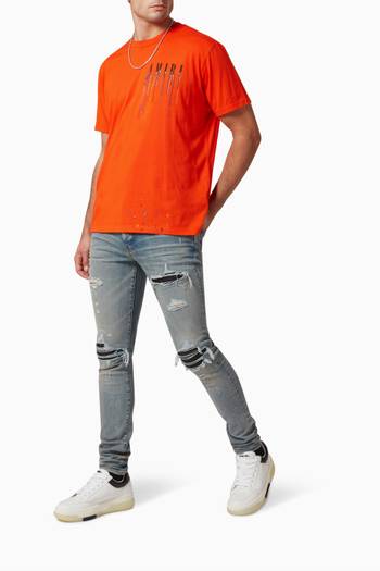 hover state of Paint Drip Logo T-shirt in Cotton   