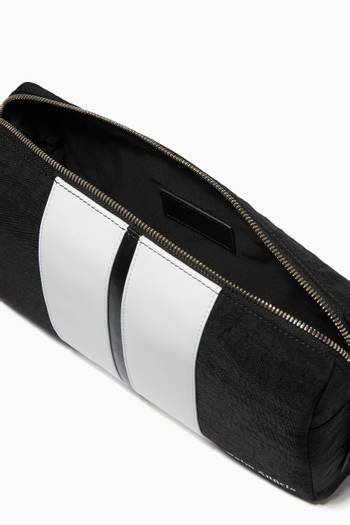 hover state of Classic Track Stripe Wash Bag in Nylon   