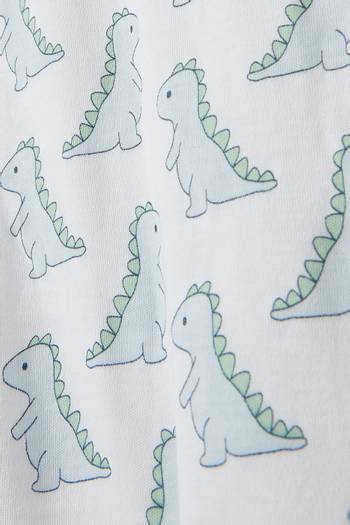 hover state of Dinosaur Burp Cloth in Pima Cotton  