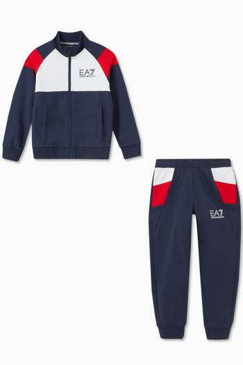 hover state of EA7 Colour Block Tracksuit   