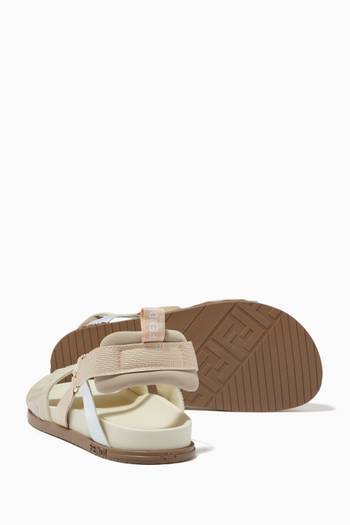 hover state of FF Monogram Sandals in Textile       
