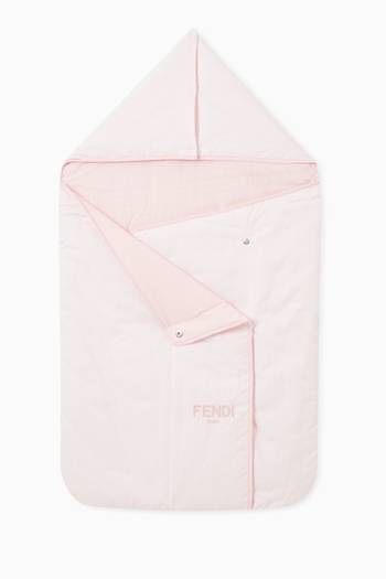 hover state of Embroidered Logo Sleeping Bag in Cotton   
