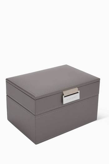 hover state of Mini 2-layer Jewellery Box in Vegan Leather        