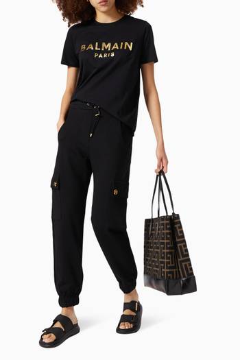 hover state of Balmain Cargo Sweatpants in Jersey 