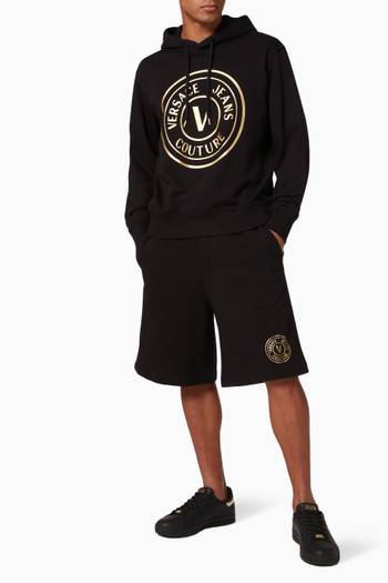 hover state of Logo Print Shorts in Fleece