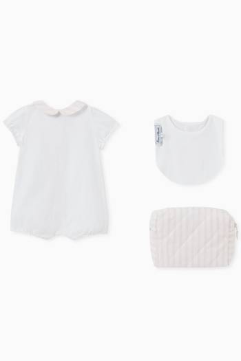 hover state of Striped Pyjama Gift Set in Cotton 
