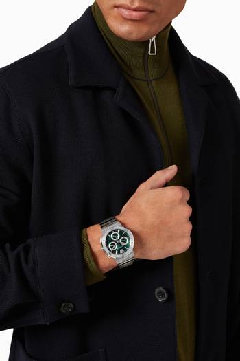 hover state of Greca Logo Chronograph Watch  