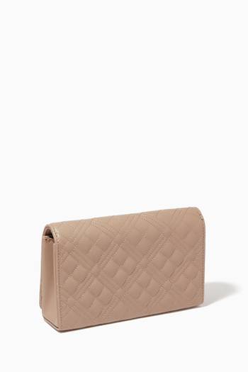 hover state of Evening Crossbody Bag in Quilted Faux Leather     