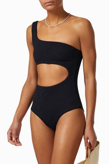 hover state of Atlas Swimsuit in Textured Lycra