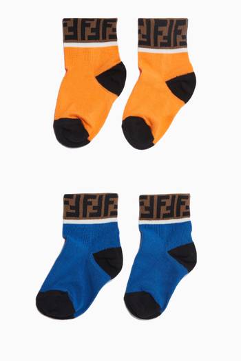 hover state of FF Monogram Socks in Stretchy Cotton