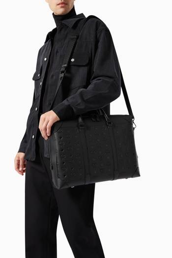hover state of Large Soft Berlin Tote in Monogram Leather