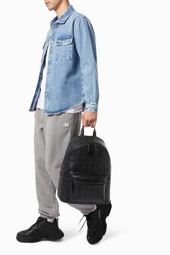 hover state of Medium Stark Backpack in Visetos Canvas