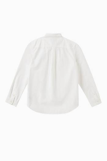 hover state of Oxford Embroidered Shirt in Cotton