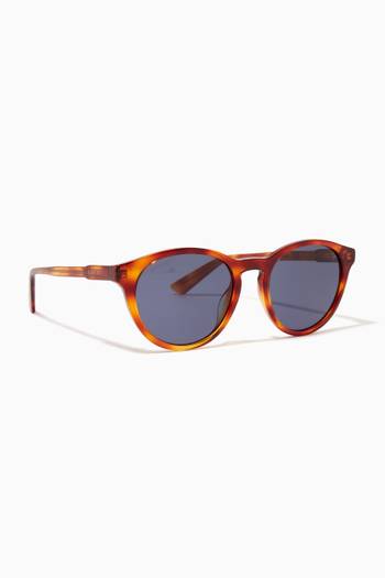 hover state of Round Frame Sunglasses in Acetate 