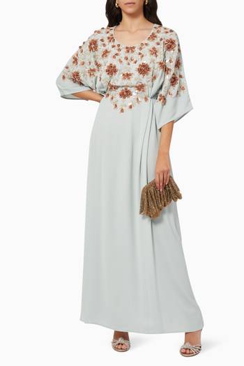 hover state of Noura Kaftan in Chiffon  