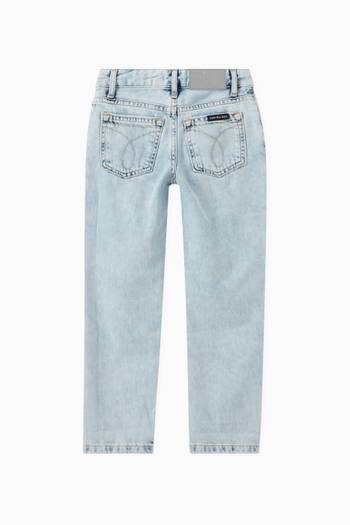 hover state of Relaxed Fit Jeans in Washed Denim  