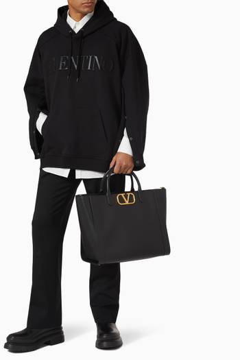 hover state of VLOGO Tote Bag in Leather  