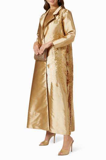 hover state of Bronze Palm Tree Abaya 