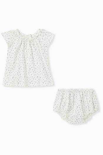 hover state of Amissa Top and Bloomer Set in Cotton