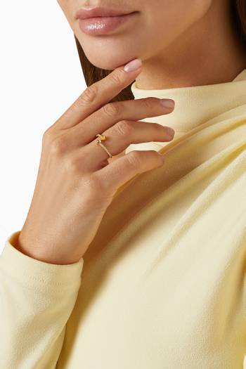 hover state of Villa Ring in 18kt Gold-plated Sterling Silver