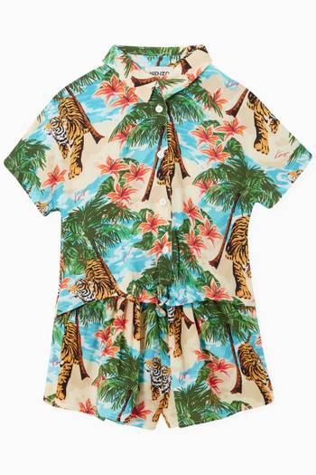 hover state of Graphic Print Shirt in Cotton