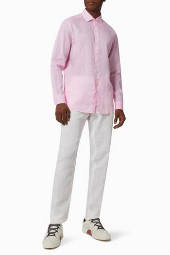 hover state of Milano Dress Shirt in Linen