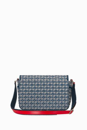hover state of Star Messenger Bag in Cotton Jacquard