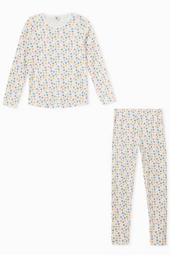 hover state of Glow-In-Dark Pyjama in Cotton, Set of Two 