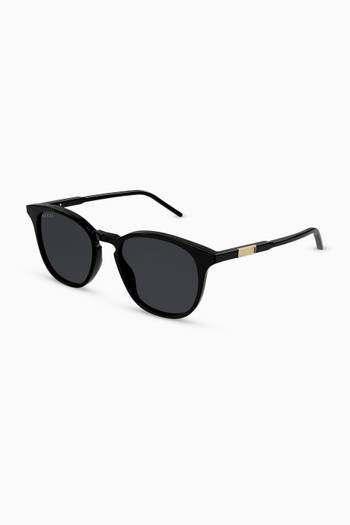 hover state of Oval Frame Sunglasses in Acetate 