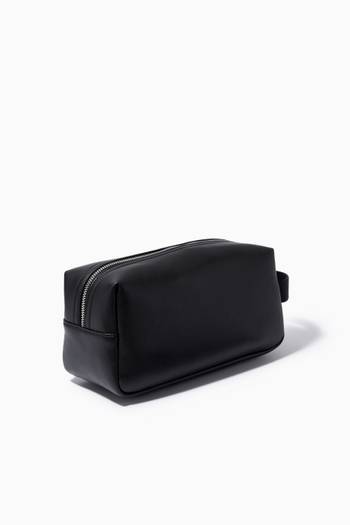 hover state of Wash Bag in Recycled Faux Leather  