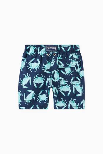 hover state of Crab Print Swim Shorts