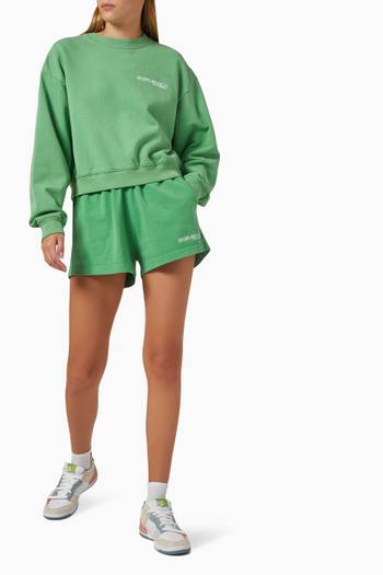 hover state of Disco Crop Sweatshirt in Cotton 