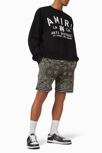 hover state of Bandana Shorts in Cotton Blend 