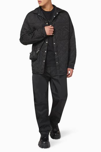 hover state of Boxy Quilt Overshirt in Re-nylon