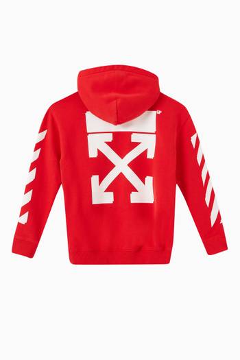 hover state of Arrows Print Hoodie in Cotton