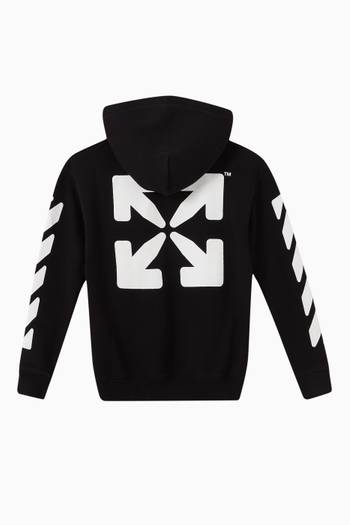 hover state of Arrows Print Hoodie in Cotton
