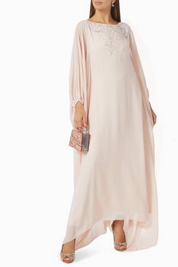 hover state of Bharaini Embellished Dress in Chiffon 