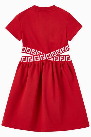 hover state of Criss-cross Logo Dress in Cotton