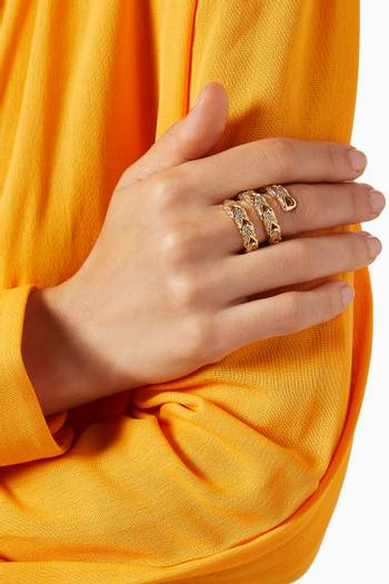 hover state of Alexis Ring in 18kt Gold-plated Brass  